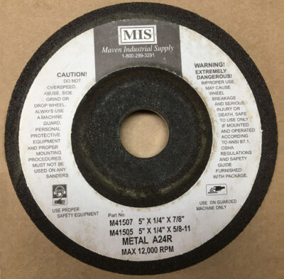 Grinding Wheel 5 inches with 7/8th arbor