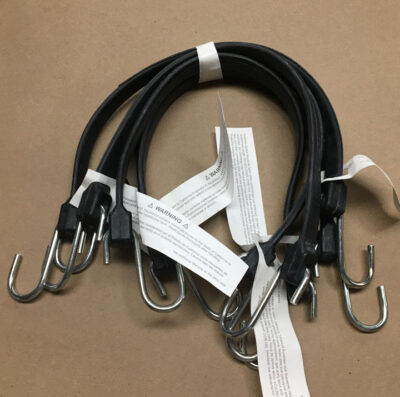 Rubber Tie-Down with S-Hook 15 Inches