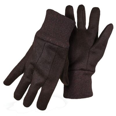 Brown Jersey cotton gloves