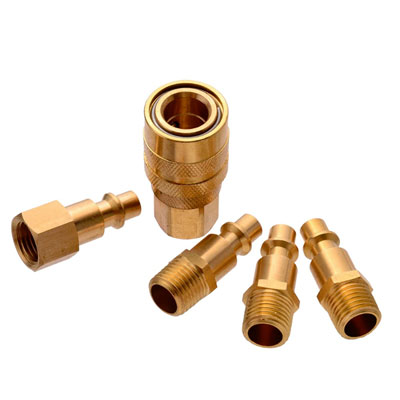 5pc brass quick connect air hose fittings