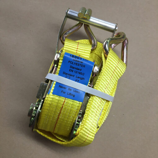 Cargo Strap with Ratchet system 2 inch wide by 27 feet long polyester 10000 lbs
